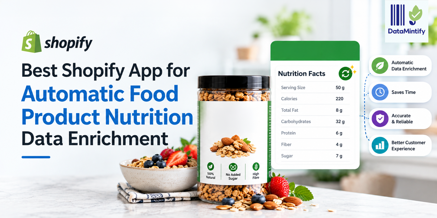 Best Shopify App for Automatic Food Product Nutrition Data Enrichment